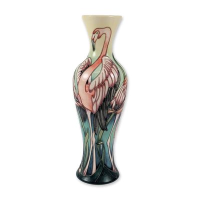Moorcroft Everglades Flamingos Pottery Vase