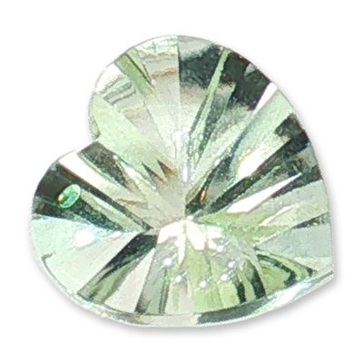 Heart-Shaped Loose Mint Green Amethyst