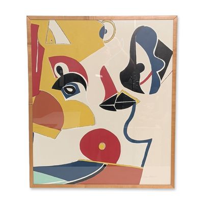 Knox Martin (American, 1923-2022) Serigraph, Abstract Composition, Signed