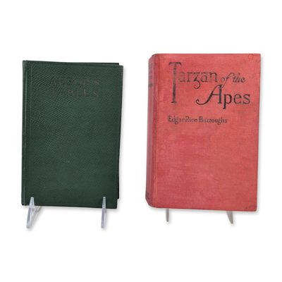 Two Vintage Books, Burroughs' Tarzan and Aesop