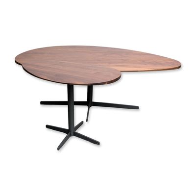 Pair of Modern Solid Walnut Nesting Tables