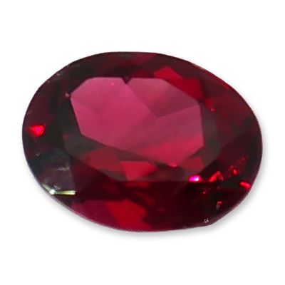 3.58 Carat Oval Cut Red Ruby