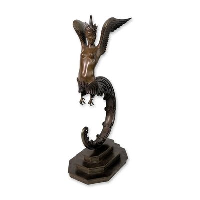 Erte (French/Russian, 1892-1990), Art Deco Bronze Sculpture, The Phoenix, Signed & Numbered