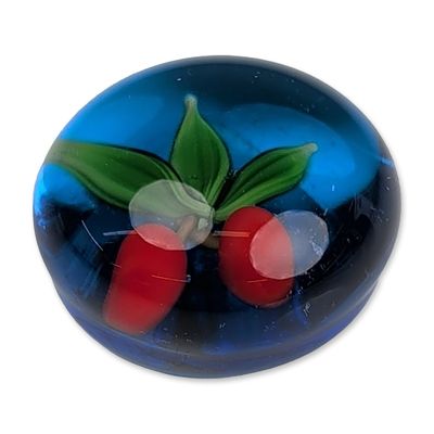 Gordon Smith Wheaton Village Miniature Glass Paperweight