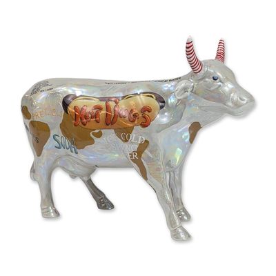 Westland CowParade Hot Dog Iridescent Cow Figurine