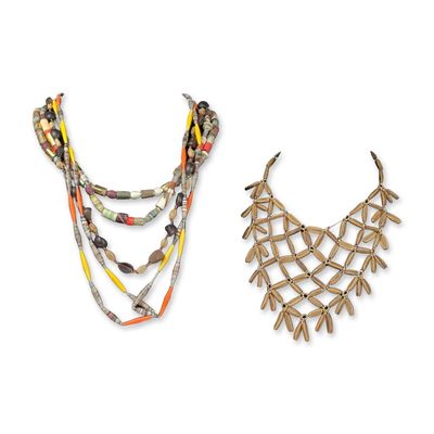 5pc Assortment of Artisanal Bead Necklaces