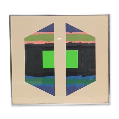 Paul Reed (American, 1919-2015) Color Screenprint, Gilport One