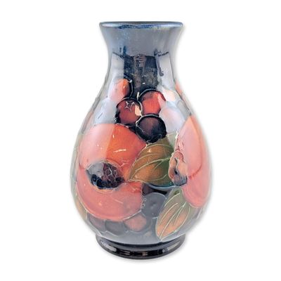 Moorcroft English Art Pottery Pomegranate Ceramic Vase
