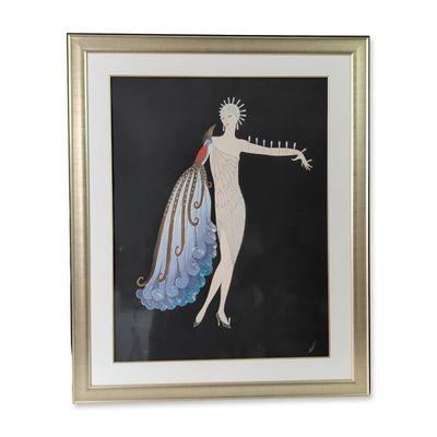 Erte (Russian/French, 1892-1990), Embossed Serigraph on Paper, Diva I, Signed & Numbered
