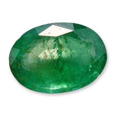 Loose Oval Cut Emerald Gemstone