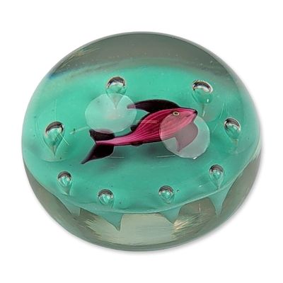 Paul Ysart Scotland Glass Fish Paperweight