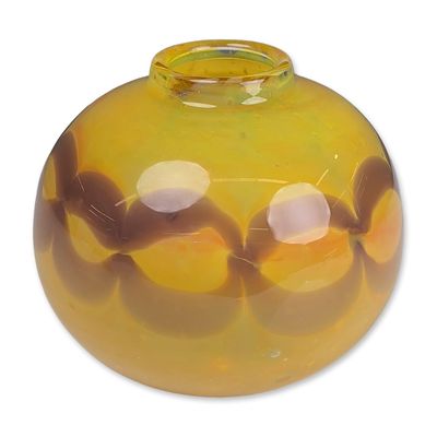 Mid-Century Studio Art Glass Festoon Vase