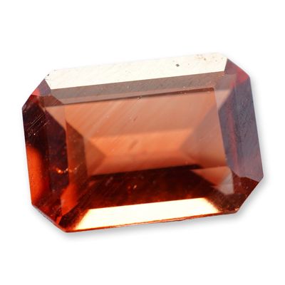 Loose Emerald Cut Orange Labradorite