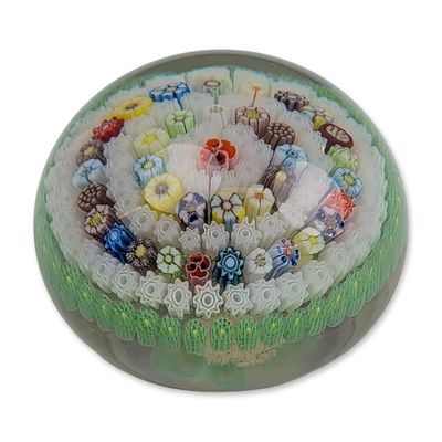 Parabelle Glass USA Concentric Millefiori Paperweight