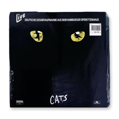 Andrew Lloyd Webber Cats Deutsche Gesamtaufnahme Hamburg Live Cast Recording Double LP Vinyl