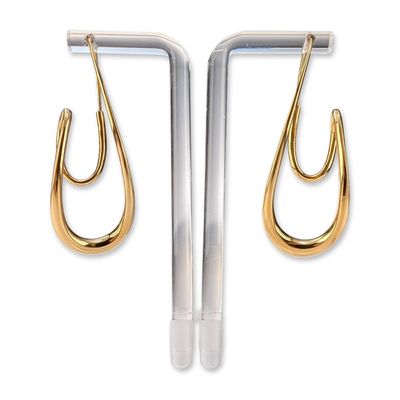 Michael Good 18K Yellow Gold Double Twisted Ear Drop Earrings
