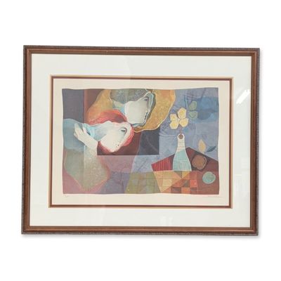 Alvar Sunol (Spanish, b. 1935), Color Lithograph on Paper, Le Couple, Signed & Numbered