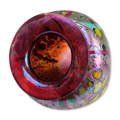 Rick Hunter Iridescent Asymmetrical Glass Vase