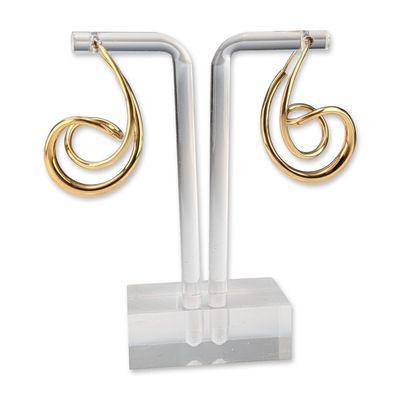 Michael Good 18K Yellow Gold Spiral Earrings