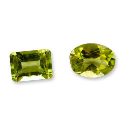 2pc Peridot Gemstones