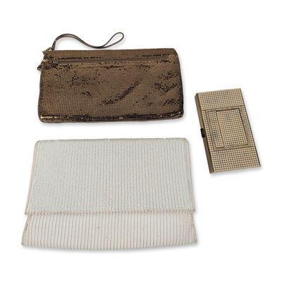 Trio of Vintage Evening Clutches and Vanity Case