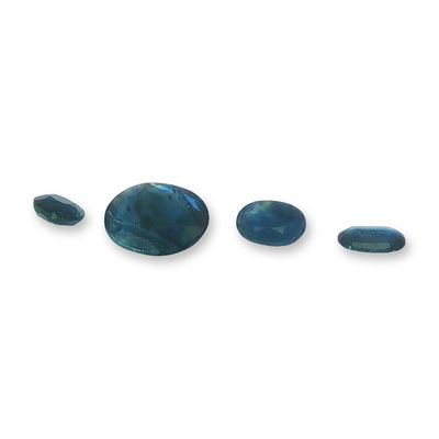 Collection of Deep Blue Oval Cut Sapphires