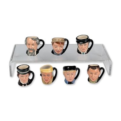 Collection of Seven Royal Doulton Dickens Series Tiny Character Jugs