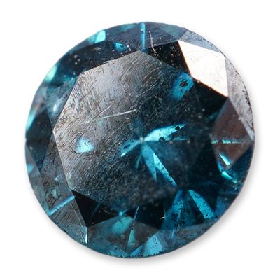 Round Brilliant Cut Blue Diamond