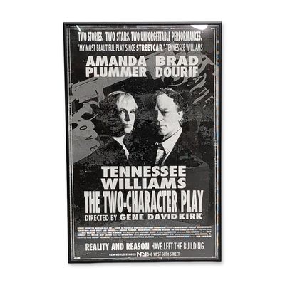Tennessee Williams Two-Character Play Poster