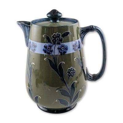 William Moorcroft for Macintyre Florian Ware Ceramic Teapot