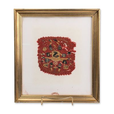 Egyptian Coptic Woven Wool and Linen Textile Fragment