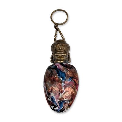 Murano Franchini and Bigaglia Venetian Glass Finger Ring Scent Bottle