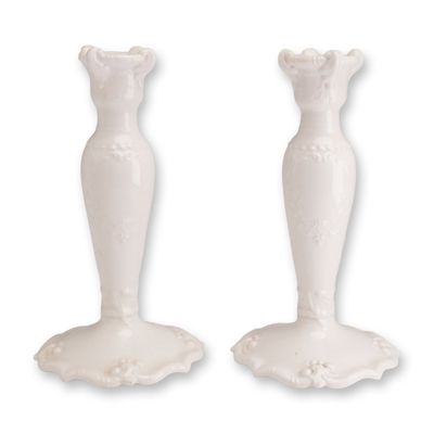 Pair of Wedgwood Porcelain Candlestick Holders, ca. 1900