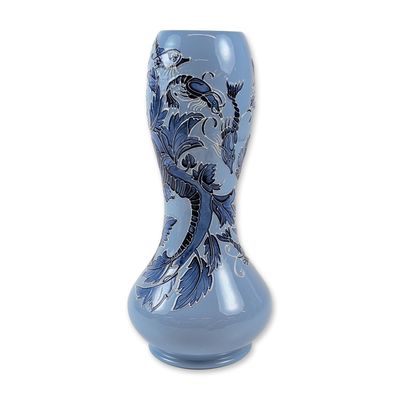 Moorcroft Pottery Leafy Sea Dragon Trial Vase
