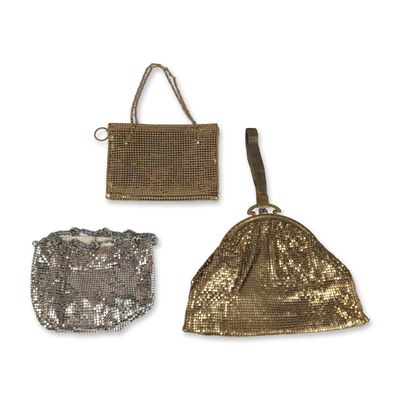 Trio of Whiting and Davis Metal Mesh Handbags