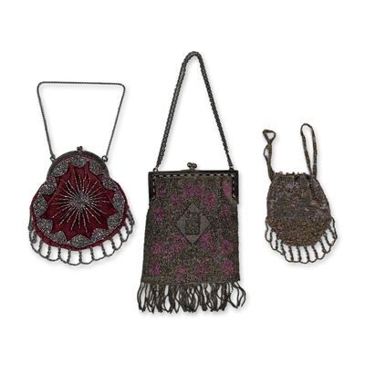 Three Art Deco and French Beaded Evening Bags