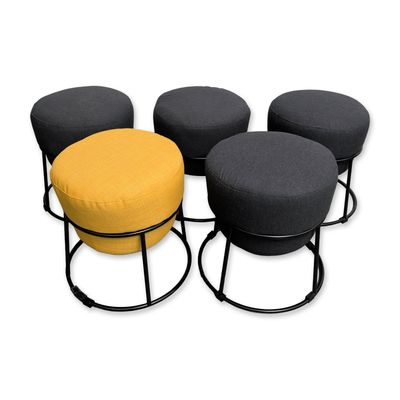 5pc IKEA Emmislov Set of Poufs