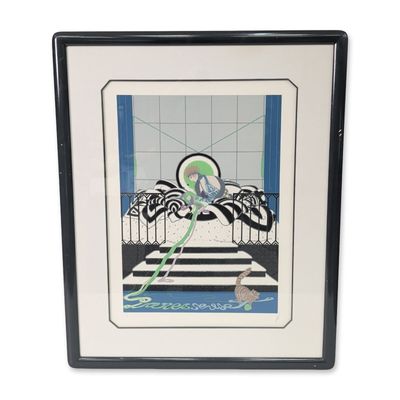 Erte (Russian/French, 1892-1990), Serigraph on Paper, Paresseuse, Signed & Numbered