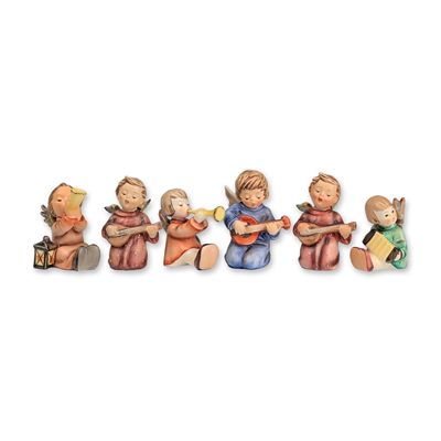 Collection of Six Goebel Hummel Musical Angels Figurines