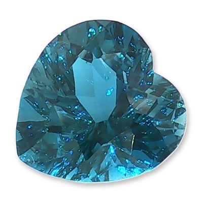 Loose Heart Cut London Blue Topaz
