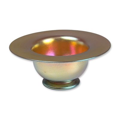 Steuben Art Nouveau Gold Aurene Glass Dish