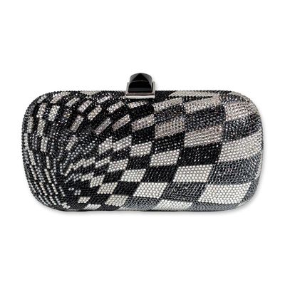 Judith Leiber Couture Crystal Checkerboard Evening Bag