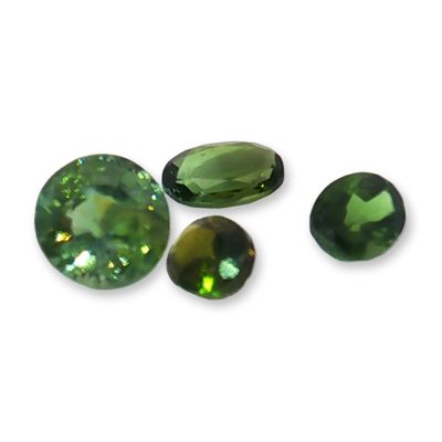 4pc Olive Green Tourmaline Stones