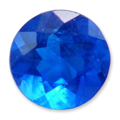 Round Brilliant Cut Blue Hauyne Gemstone