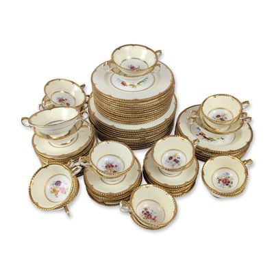 83 pc Paragon England Gilt Bone China Dinnerware