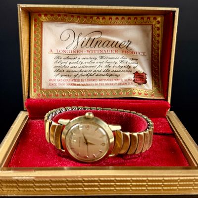 Sale Photo Thumbnail #95: Wittnauer 10K Gold Filled Vintage Men's Dress Watch with Original Presentation Box