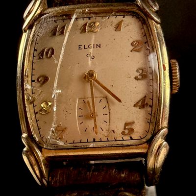 Sale Photo Thumbnail #35: Vintage Elgin 10K RGP Men's Manual Wind Wristwatch Grade 554 Reference 6717