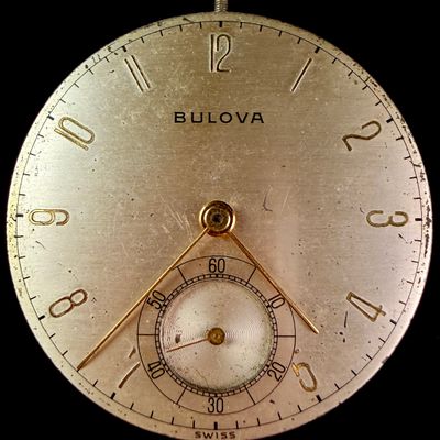 Sale Photo Thumbnail #190: Bulova Caliber 17AH Seventeen Jewel Pocket Watch Movement and Dial