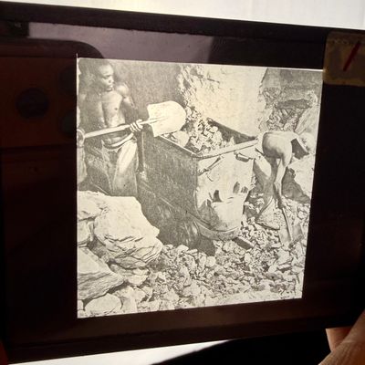 Sale Photo Thumbnail #204: A Group of Four Industrial and Labor Silver Gelatin Lantern Slides