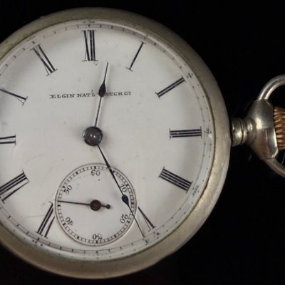 Sale Photo Thumbnail #31: Elgin National Watch Co. Size 18s Open-Face Pocket Watch with Lever-Set Movement